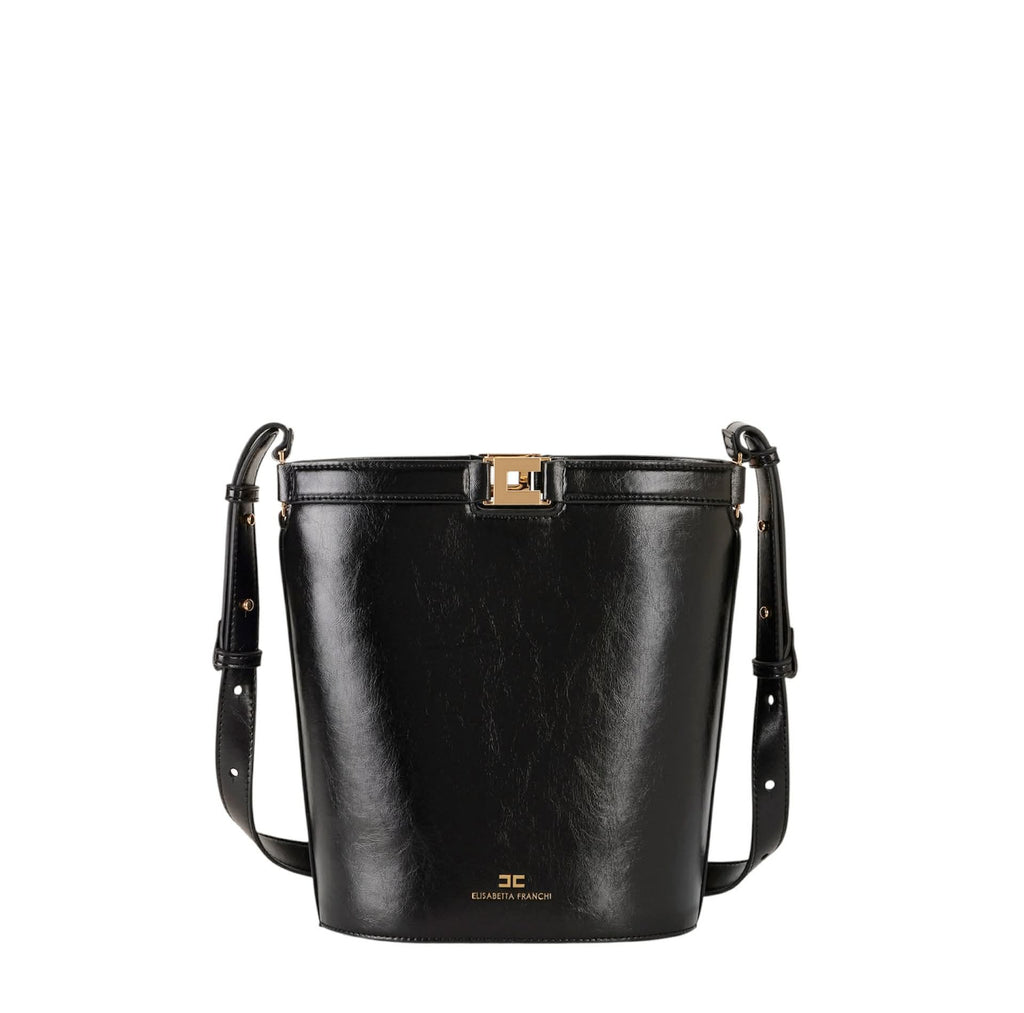 Borsa Elisabetta Franchi BS16A61E2 a secchiello medium effetto naplak