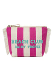 Pochette Marinette Saint Tropez In Canvas Beach Club