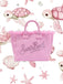 Borsa Saint Barth Vanity Mini Rosa Con Strass VAMI001 00403L
