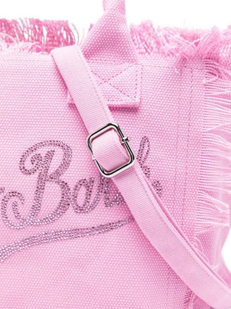 Borsa Saint Barth Colette Rosa Con Logo In Strass COL0001 00403L