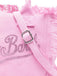 Borsa Saint Barth Colette Rosa Con Logo In Strass COL0001 00403L
