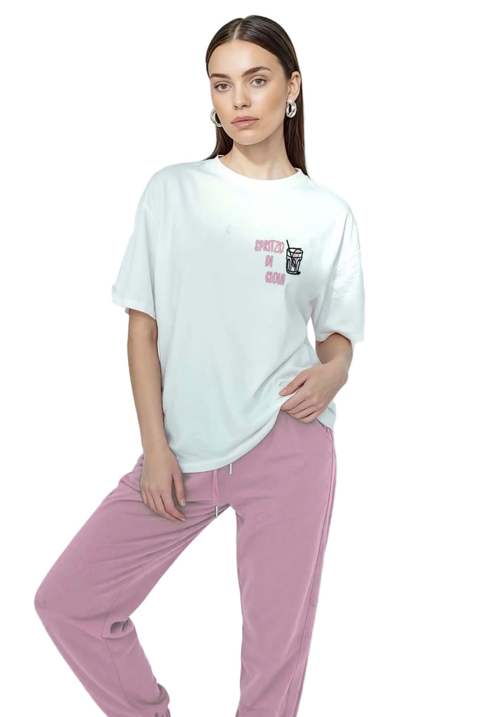 T-Shirt Agape "Il Tempo è Incerto E Anche Io" "Spritzo Di Gioia"