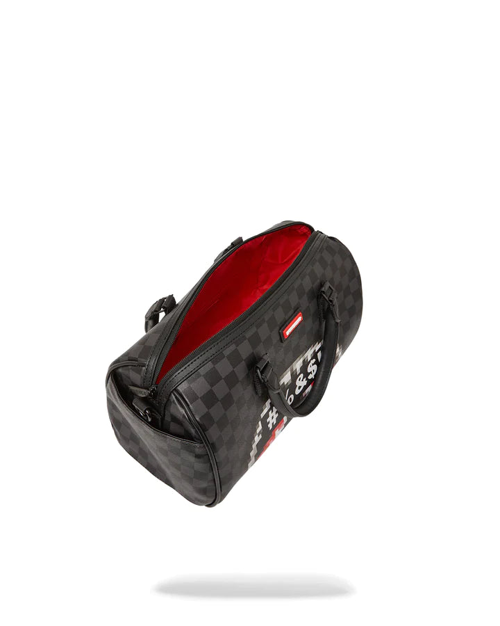 BORSA SPRAYGROUND BAULETTO CENSORED MINI DUFFLE NERO