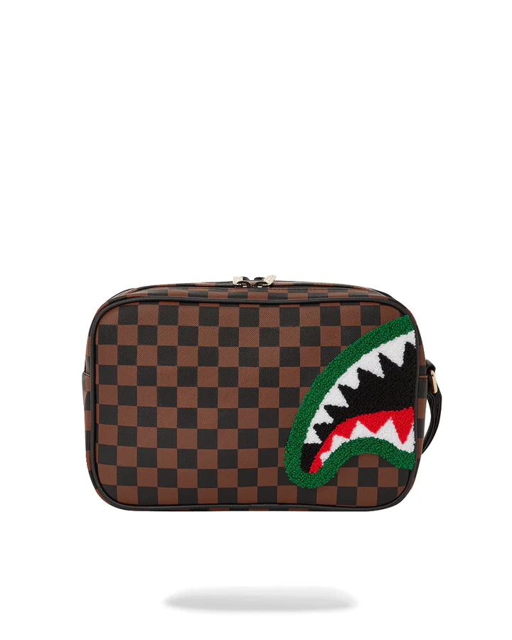 POCHETTE E BEAUTY SPRAYGROUND CHENILLE SIP TOILETRY - BRICK MARRONE