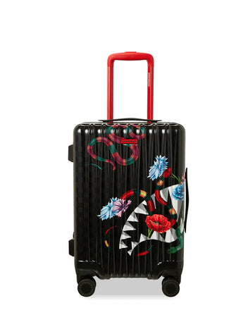 TROLLEY SPRAYGROUND SNAKES ON A BAG CARRY ON NERO