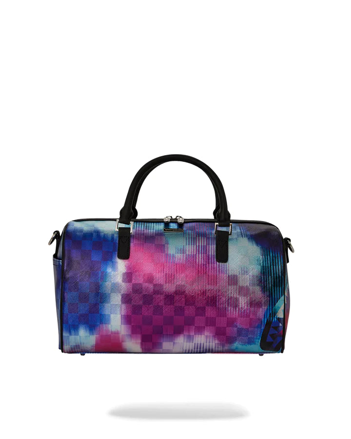 BORSA SPRAYGROUND BAULETTO ART5970 TYE CHECK MINI DUFFLE VIOLA