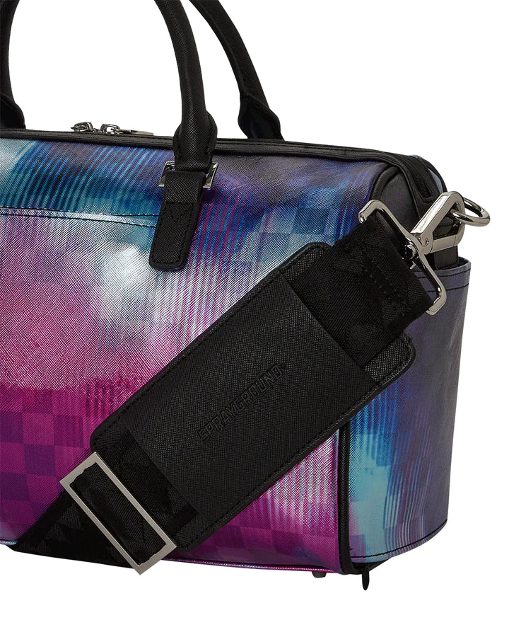 BORSA SPRAYGROUND BAULETTO ART5970 TYE CHECK MINI DUFFLE VIOLA