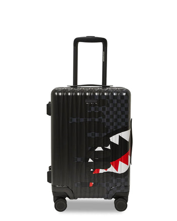 Trolley Sprayground UnifiniIshed Shark Luggage Nero