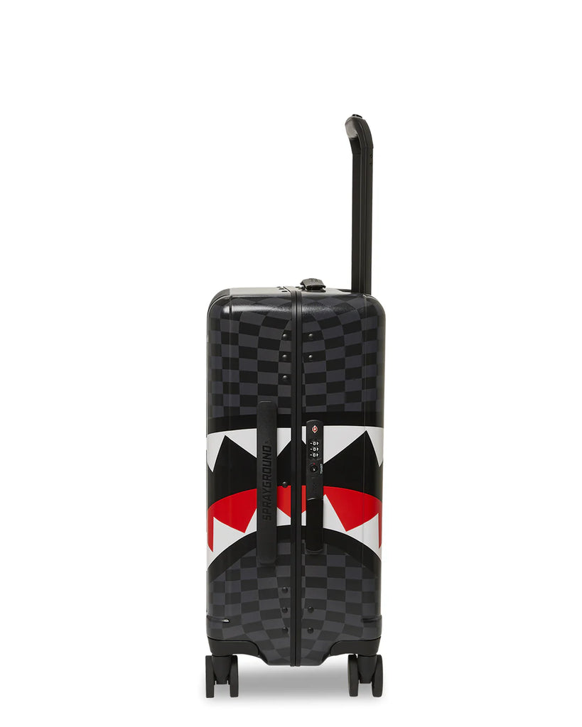 Trolley Sprayground UnifiniIshed Shark Luggage Nero
