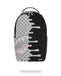 ZAINO SPRAYGROUND 8758 CREAM CHECK UNFINISHED SHARK DLXSV BACKPACK