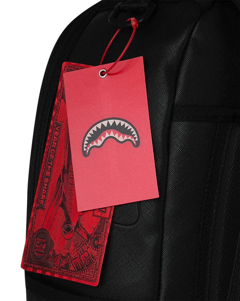 ZAINO SPRAYGROUND 8758 CREAM CHECK UNFINISHED SHARK DLXSV BACKPACK