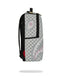 ZAINO SPRAYGROUND 8758 CREAM CHECK UNFINISHED SHARK DLXSV BACKPACK