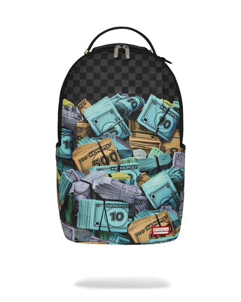 ZAINO SPRAYGROUND 8782 MONOPOLY MONEY STACKS DLXSV BACKPACK