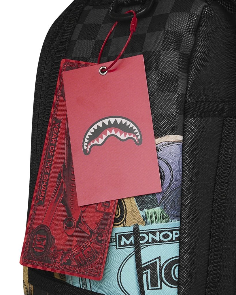 ZAINO SPRAYGROUND 8782 MONOPOLY MONEY STACKS DLXSV BACKPACK