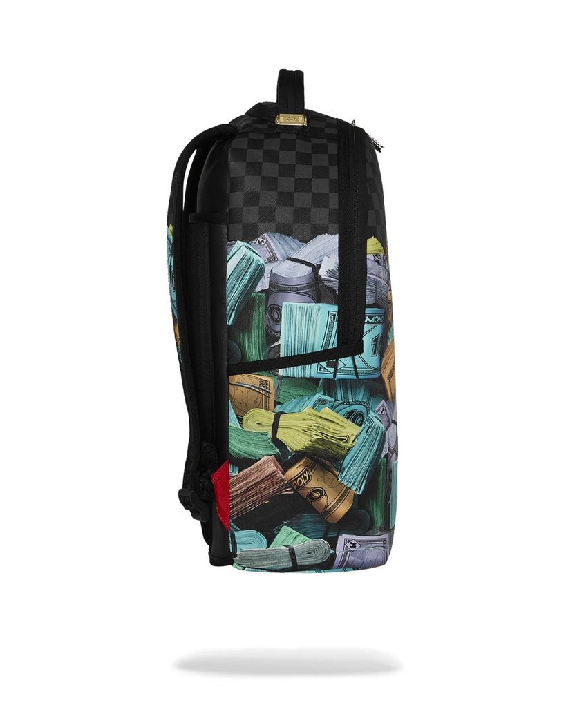 ZAINO SPRAYGROUND 8782 MONOPOLY MONEY STACKS DLXSV BACKPACK
