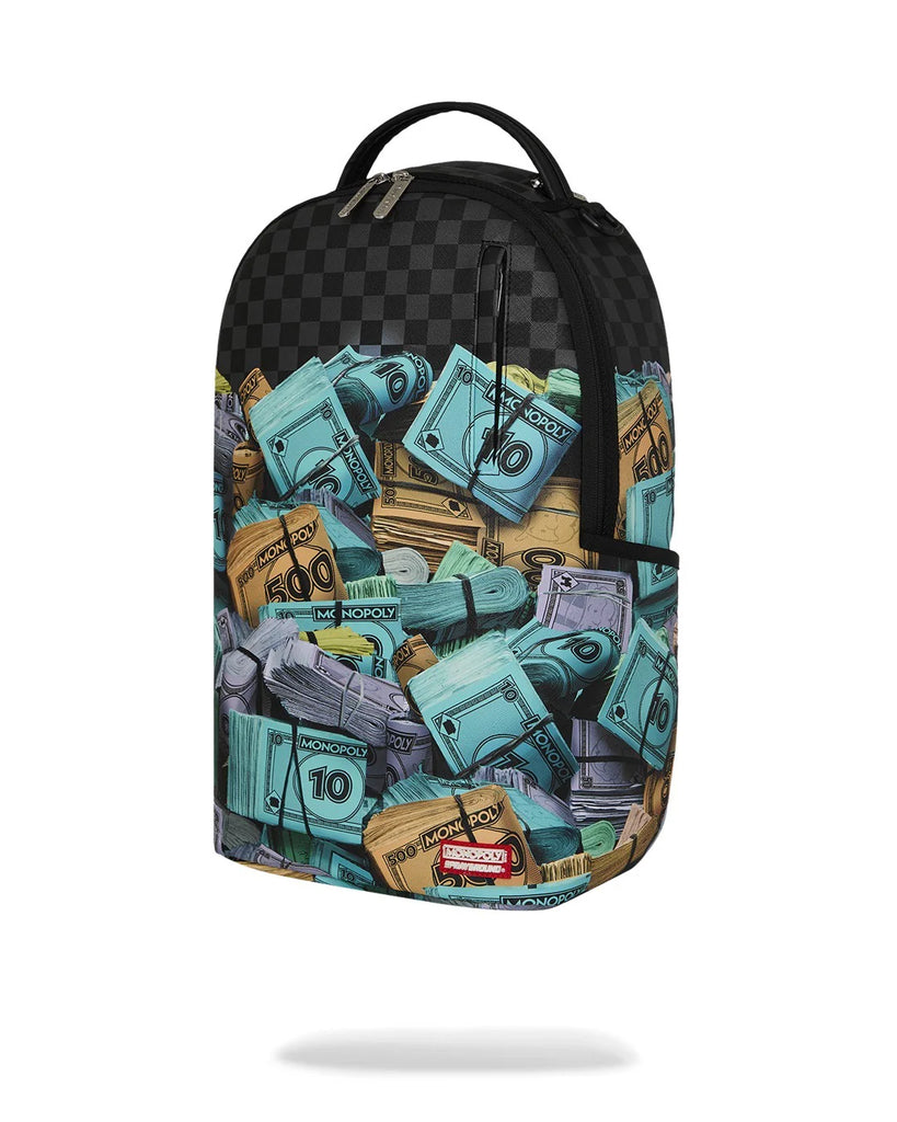 ZAINO SPRAYGROUND 8782 MONOPOLY MONEY STACKS DLXSV BACKPACK