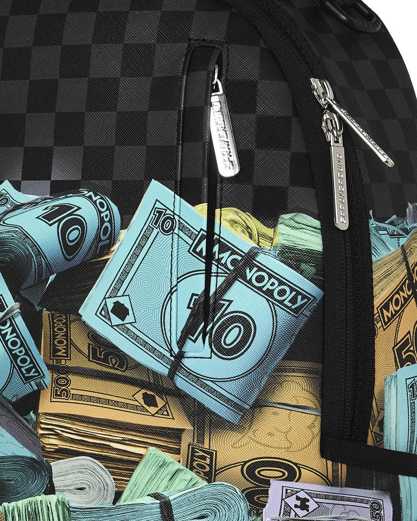 ZAINO SPRAYGROUND 8782 MONOPOLY MONEY STACKS DLXSV BACKPACK