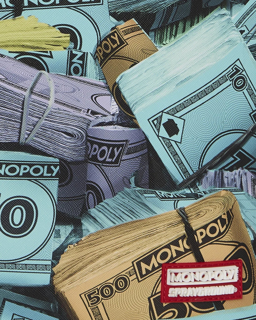 ZAINO SPRAYGROUND 8782 MONOPOLY MONEY STACKS DLXSV BACKPACK