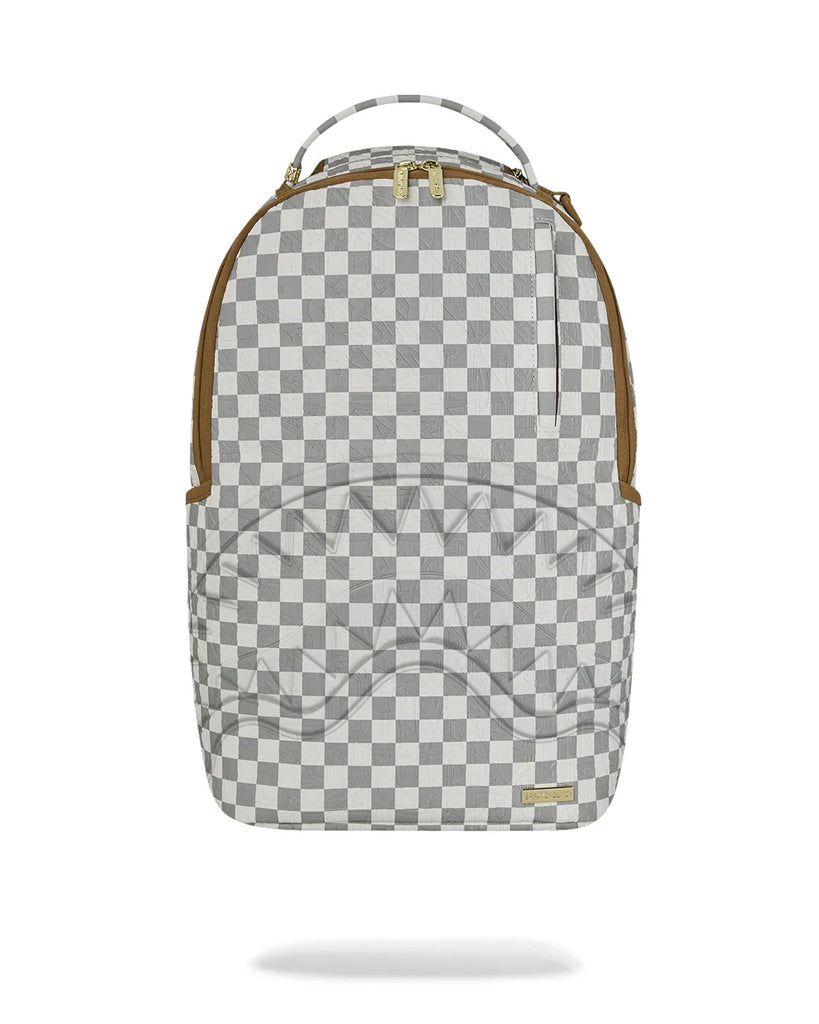 ZAINO SPRAYGROUND 8848 3AM CREAM CHECK DLXSV BACKPACK