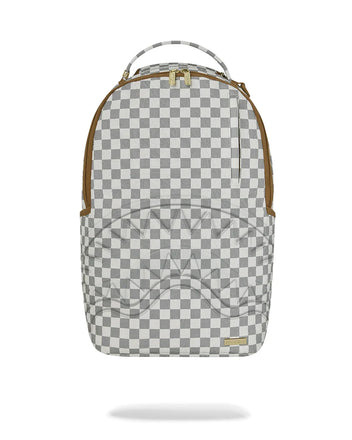 ZAINO SPRAYGROUND 8848 3AM CREAM CHECK DLXSV BACKPACK