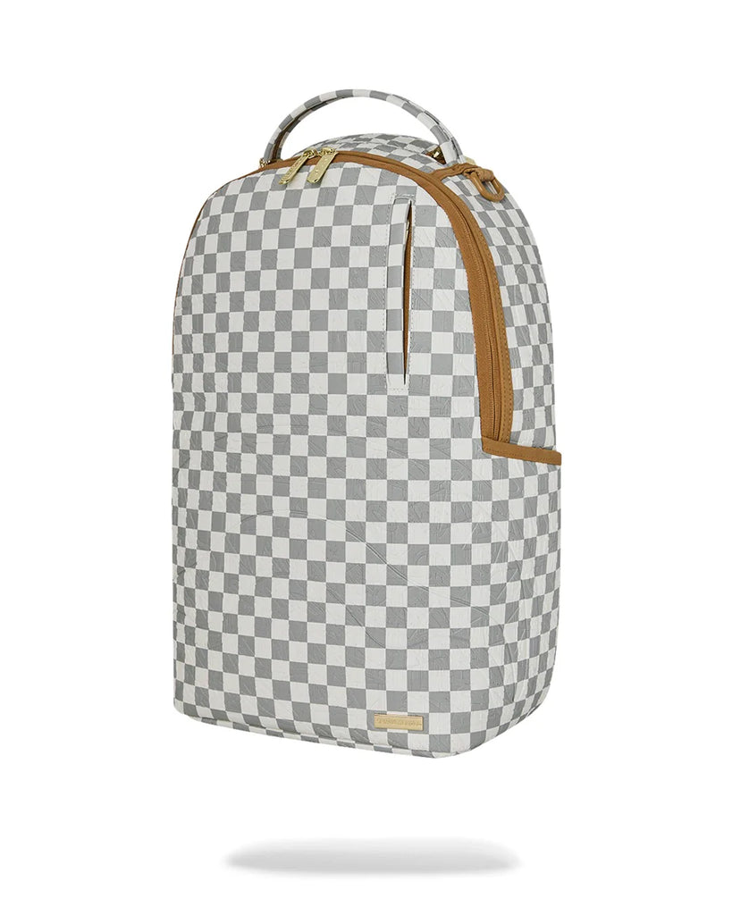 ZAINO SPRAYGROUND 8848 3AM CREAM CHECK DLXSV BACKPACK