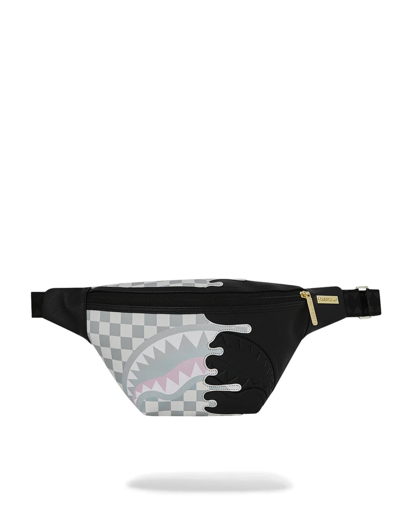 MARSUPIO SPRAYGROUND 8920 CREAM CHECK UNFINISHED SHARK SAVVY CROSSBODY BAG
