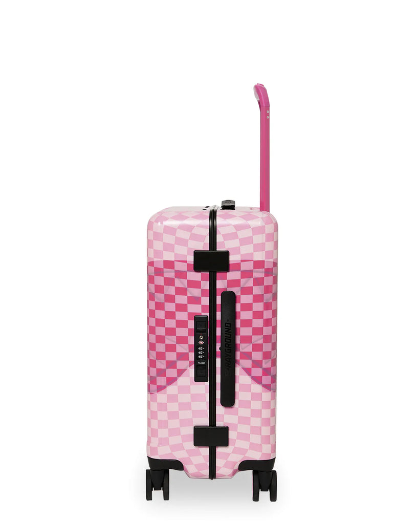 SPRAYGROUND PINK SIP PATCH CARRY-ON LUGGAGE CL316