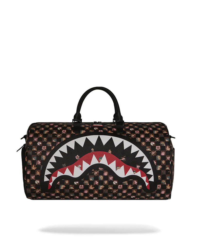 BORSONE SPRAYGROUND 8910 PEEKING CHARACTERS REMIX LARGE DUFFLE