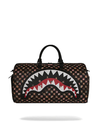 BORSONE SPRAYGROUND 8910 PEEKING CHARACTERS REMIX LARGE DUFFLE