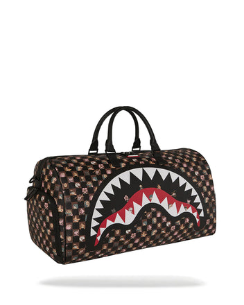 BORSONE SPRAYGROUND 8910 PEEKING CHARACTERS REMIX LARGE DUFFLE
