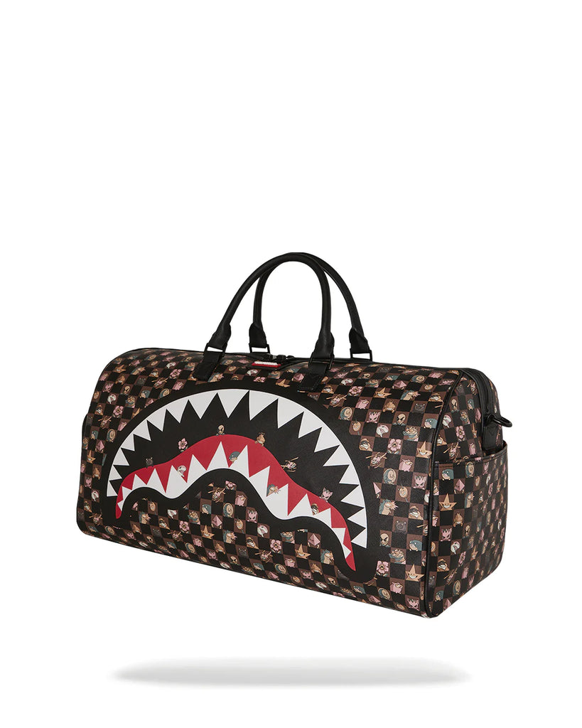 BORSONE SPRAYGROUND 8910 PEEKING CHARACTERS REMIX LARGE DUFFLE