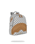ZAINO SPRAYGROUND 9396 EMBOSSED CREAM CHECK SAVAGE BACKPACK
