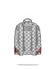 ZAINO SPRAYGROUND 9396 EMBOSSED CREAM CHECK SAVAGE BACKPACK
