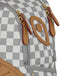 ZAINO SPRAYGROUND 9396 EMBOSSED CREAM CHECK SAVAGE BACKPACK
