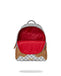 ZAINO SPRAYGROUND 9396 EMBOSSED CREAM CHECK SAVAGE BACKPACK