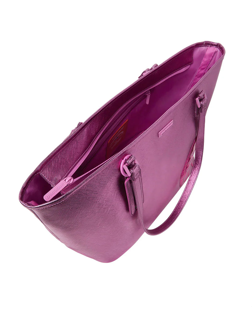 BORSA SPRAYGROUND 9550 METALLIC PINK METALLIC DRIP TOTE