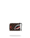 PORTAFOGLIO SPRAYGROUND 9302 SHARKS IN PARIS WTF BUBBLE BROWN CHECK WALLET