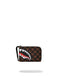 PORTAFOGLIO SPRAYGROUND 9302 SHARKS IN PARIS WTF BUBBLE BROWN CHECK WALLET