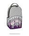 ZAINO SPRAYGROUND 8453 CREAM SPACE DRIP BACKPACK