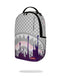 ZAINO SPRAYGROUND 8453 CREAM SPACE DRIP BACKPACK