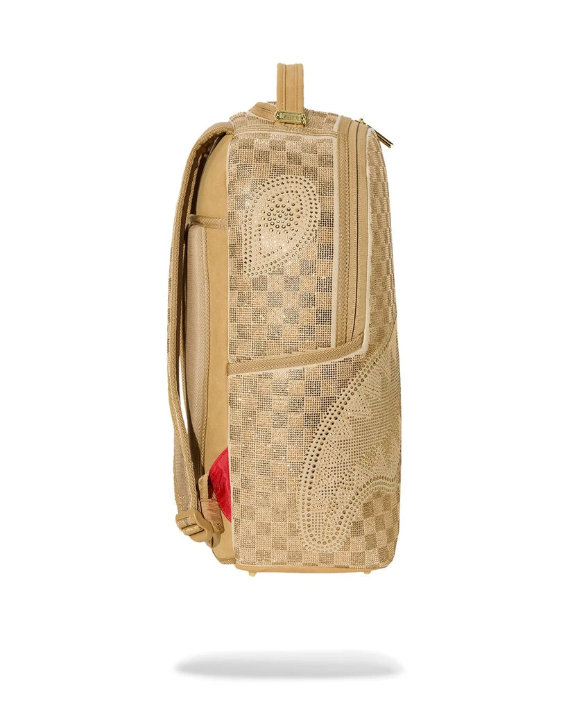 ZAINO SPRAYGROUND 8470 2 TONE GOLD TRINITY BACKPACK