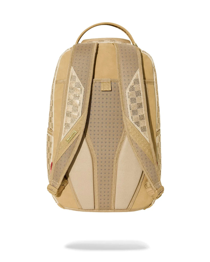 ZAINO SPRAYGROUND 8470 2 TONE GOLD TRINITY BACKPACK