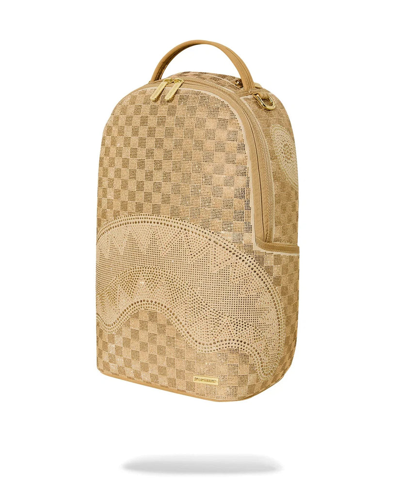 ZAINO SPRAYGROUND 8470 2 TONE GOLD TRINITY BACKPACK
