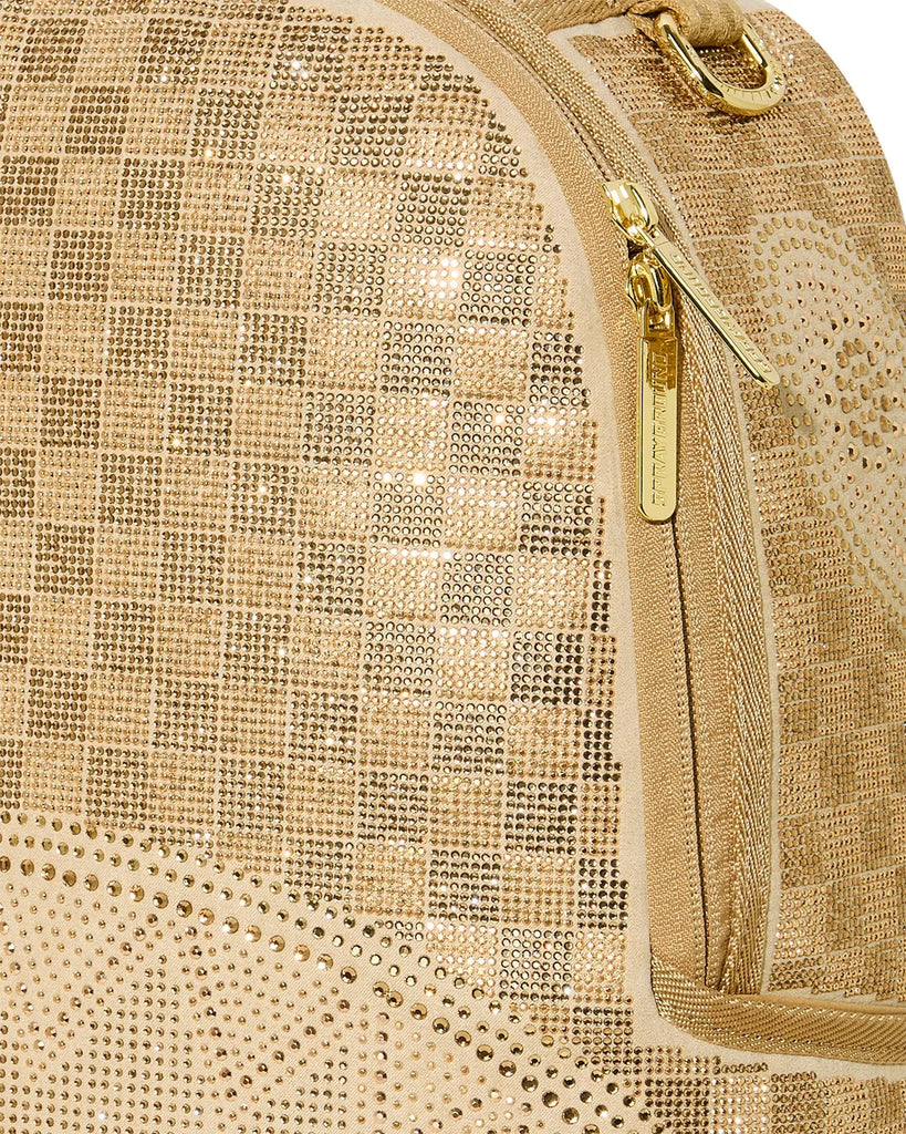 ZAINO SPRAYGROUND 8470 2 TONE GOLD TRINITY BACKPACK