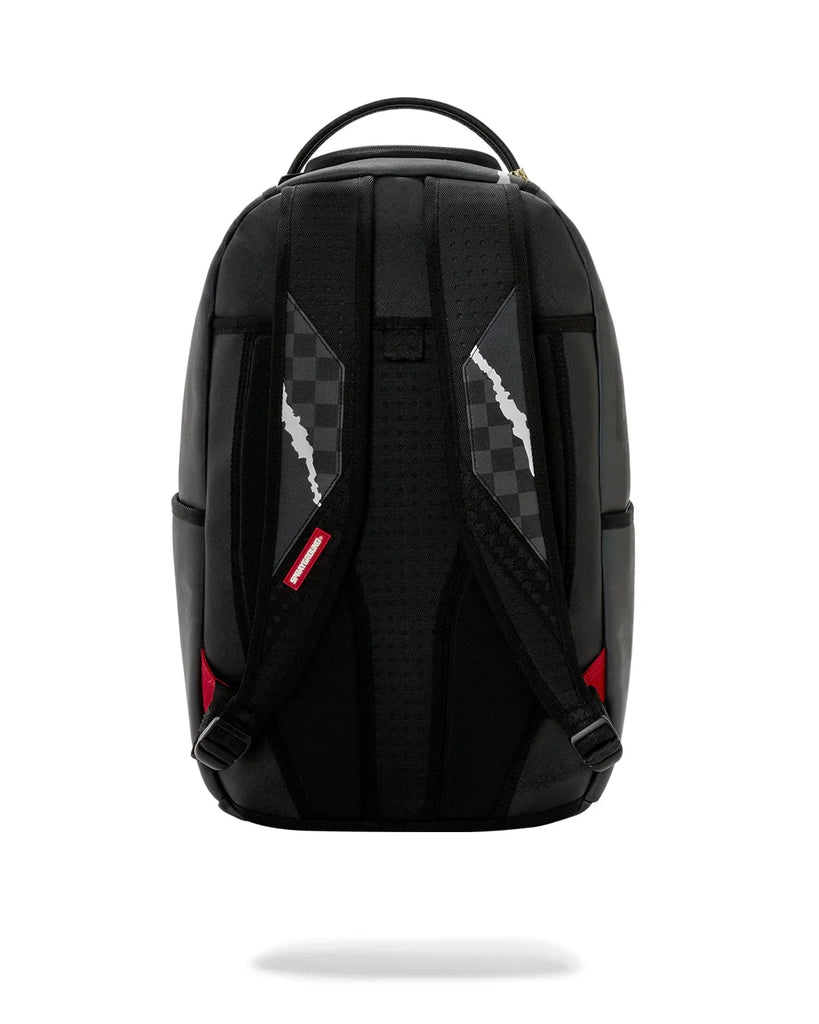 ZAINO SPRAYGROUND 8502 CENTER RIP REVEALING GRAY CHECK BACKPACK