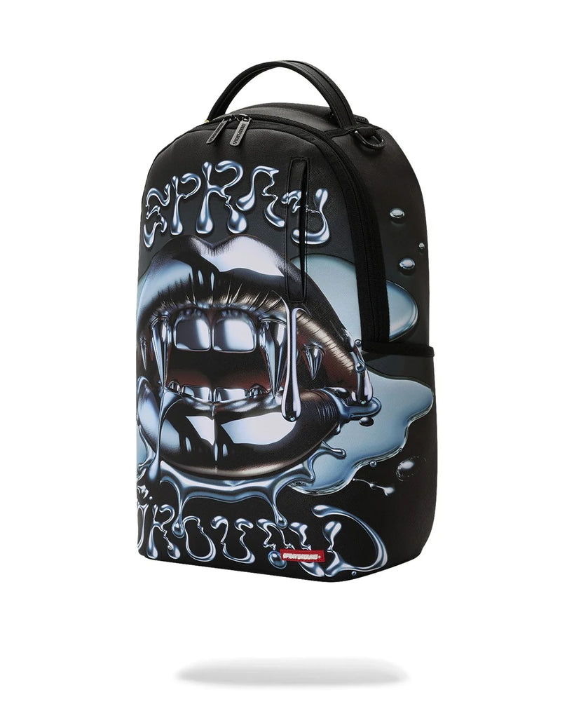 ZAINO SPRAYGROUND 8536 CHROME LIPS SINK SHIPS BACKPACK