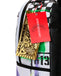 ZAINO SPRAYGROUND 8538 STENCIL SHARK ATTACK BLACK AND WHITE SPLIT BACKPACK