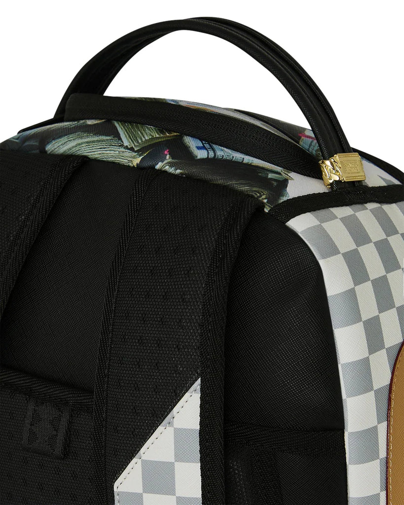 ZAINO SPRAYGROUND 8548 CREAM CHECK FULL OF CASH BACKPACK