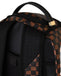 ZAINO SPRAYGROUND 8552 BROWN AND CREAM DRIP CHECK SHARK BACKPACK