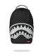 ZAINO SPRAYGROUND 8553 BLACK AND WHITE DRIP CHECK SHARK BACKPACK